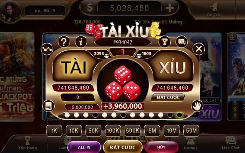 Luật chơi game tài xỉu