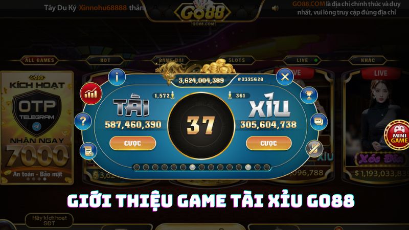 Giới thiệu tài xỉu Go88