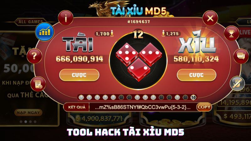 Tool hack tài xỉu MD5