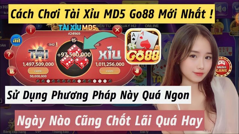 Kinh nghiệm chơi tài xỉu MD5 Go88