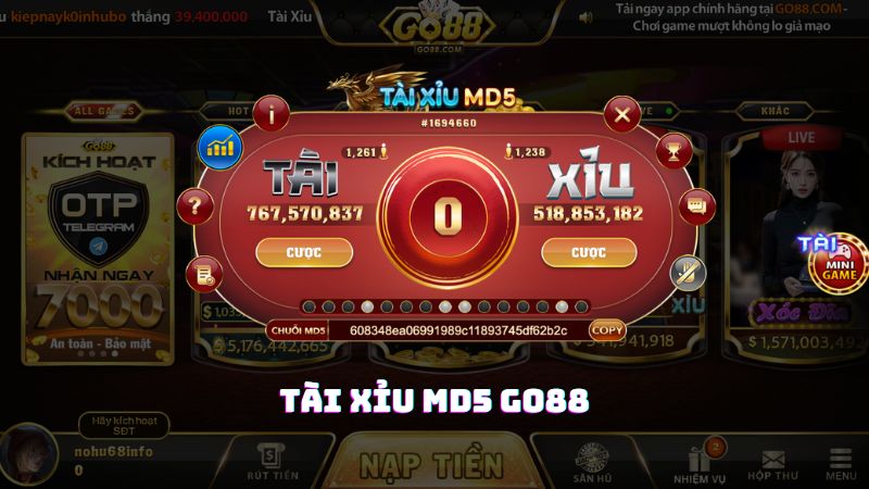 Tài xỉu MD5 Go88